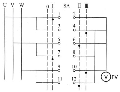 LW5-15/YH3型線電壓轉(zhuǎn)換開(kāi)關(guān)接線圖
