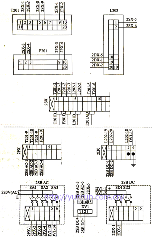 呼號(hào)法儀表電氣接線(xiàn)示意圖