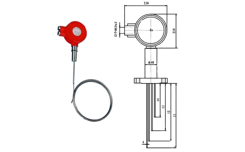多點鎧裝熱電偶