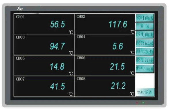 SWP-HMI觸摸屏的無紙記錄儀功能