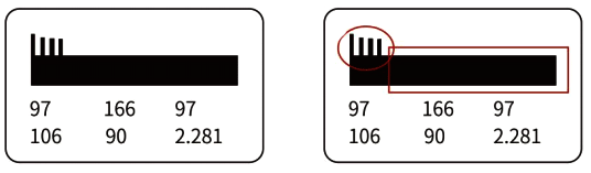超聲波液位計探頭縮在接管內的回波