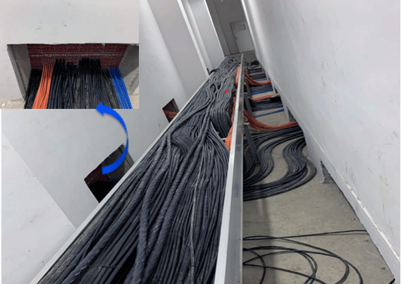 電纜進線口應采用防爆密封模塊封堵處理