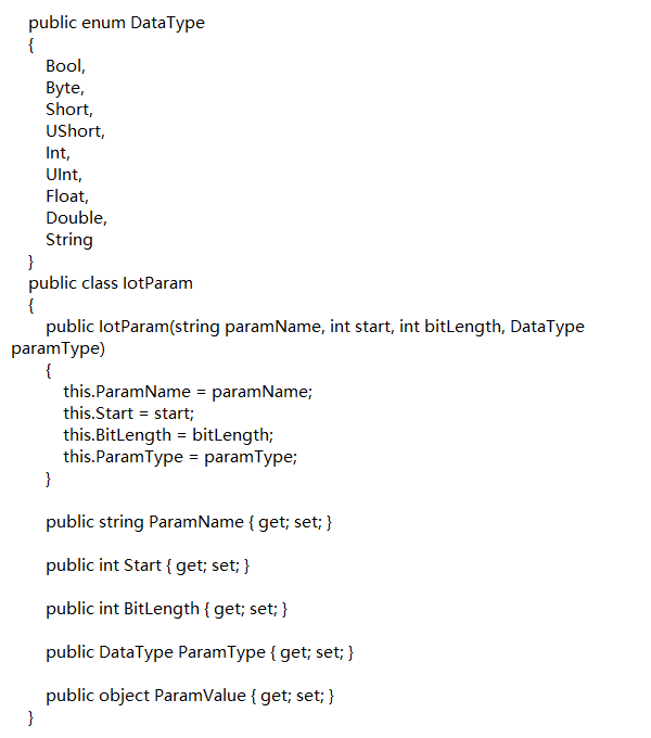 針對參數創建了一個參數實體類