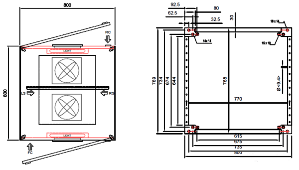 機(jī)柜輪廓設(shè)計(jì)圖