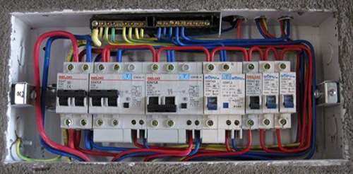 照明，空調掛機未使用RCD的家居配電箱圖