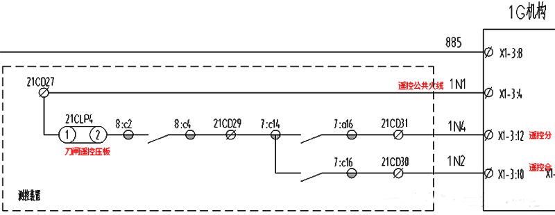 隔離開關(guān)遙控回路