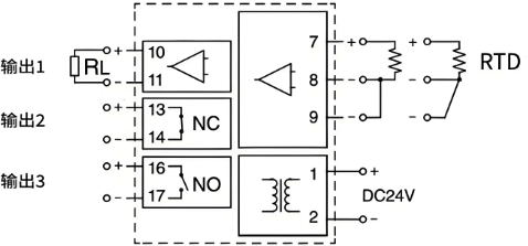 熱電阻信號報警設(shè)定器接線圖